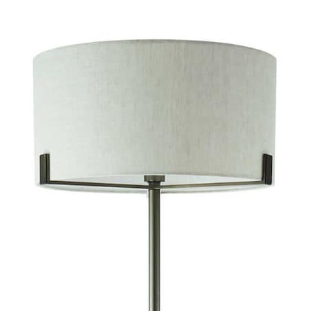 Abażurowa lampa podłogowa Hayfield 72634 Endon brązowa beżowa