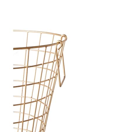 Kosz metalowy złoty NITMA