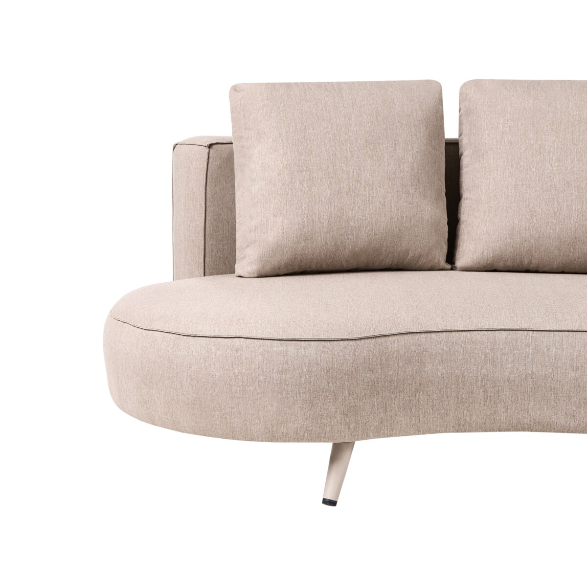 Sofa ogrodowa dla 3 osób PARORI Lewostronny Beżowy