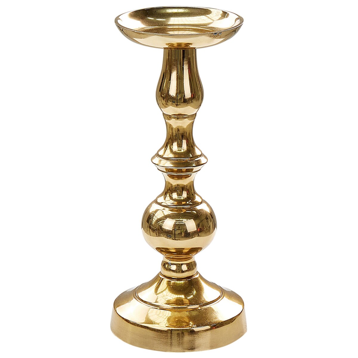 Zestaw 2 świeczników metalowy złoty DIRIN