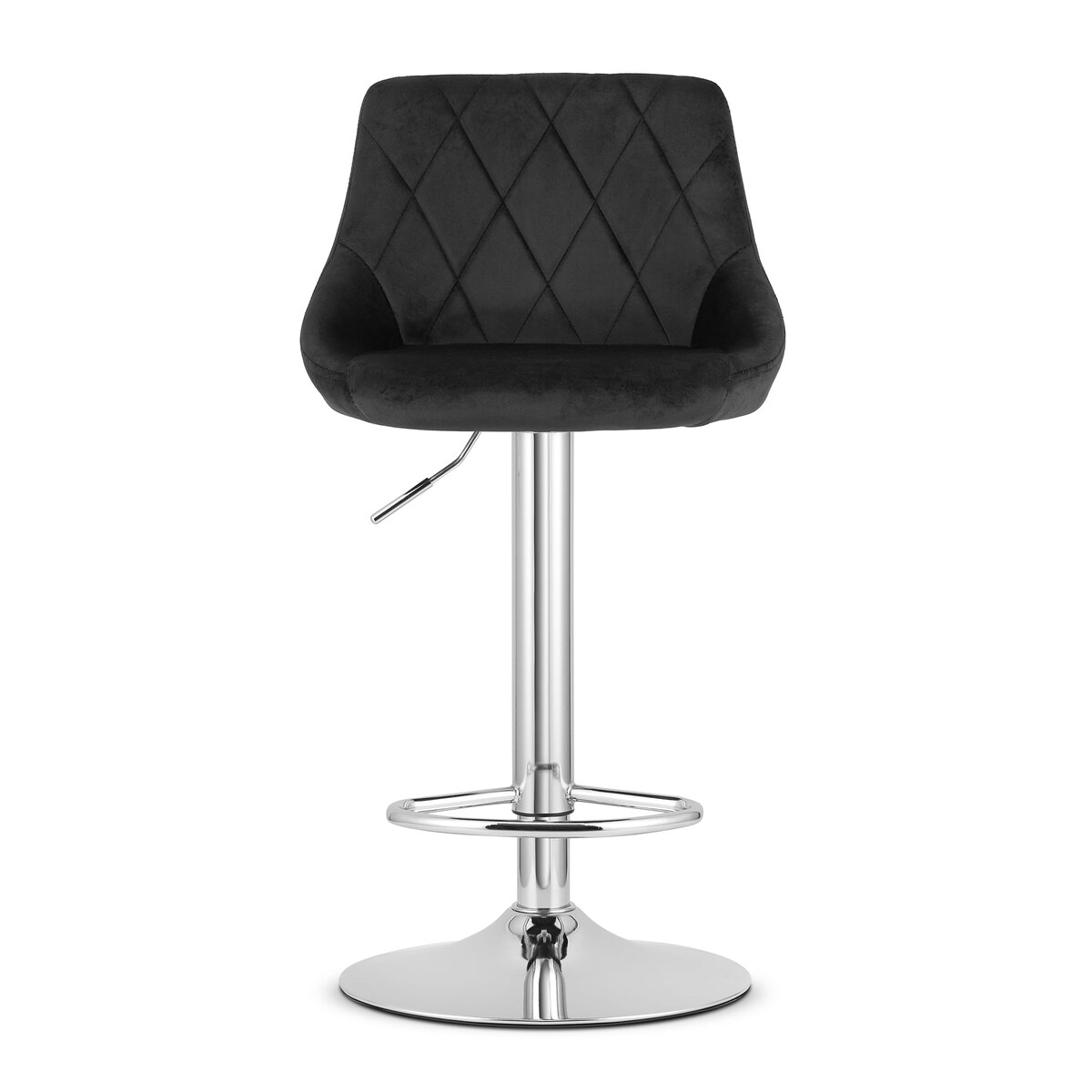 Hoker Do Jadalni Kuchni Baru Wysoki Kast Zestaw 2 Sztuki Czarny