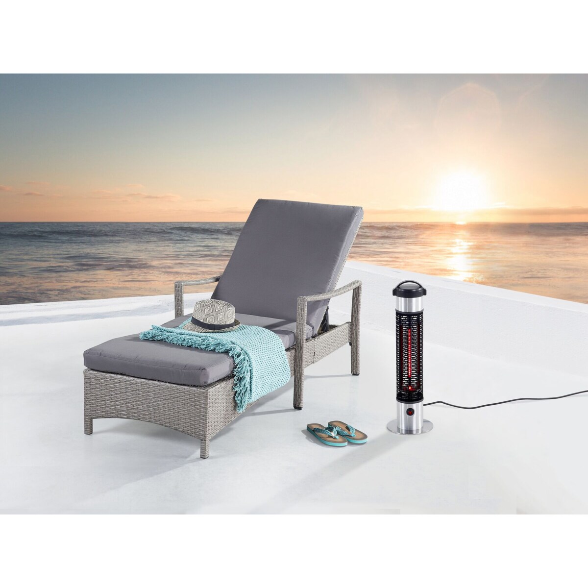 Elektryczny promiennik ogrodowy mały VEZUVIO