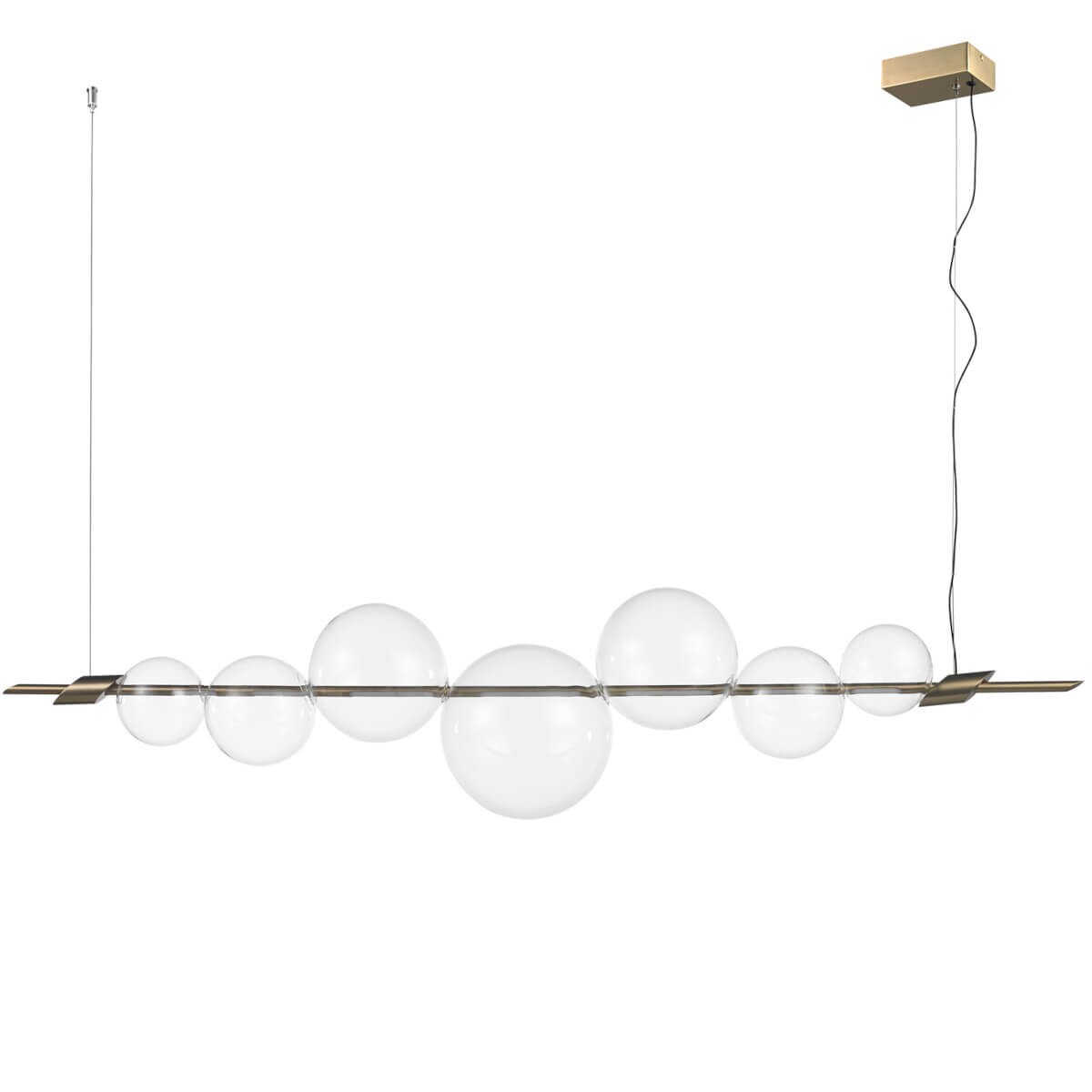 Zwis bąbelki Amore ST-8869P/L Step LED 12W 3000K szklane kule złota