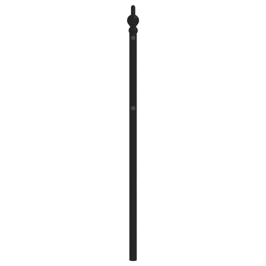 vidaXL Metalowe wymienne wezgłowie, czarne, 100 cm