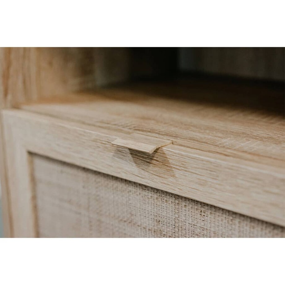 Finori Szafka Bali 01A, dąb sonoma i nadruk stylizowany na trzcinę