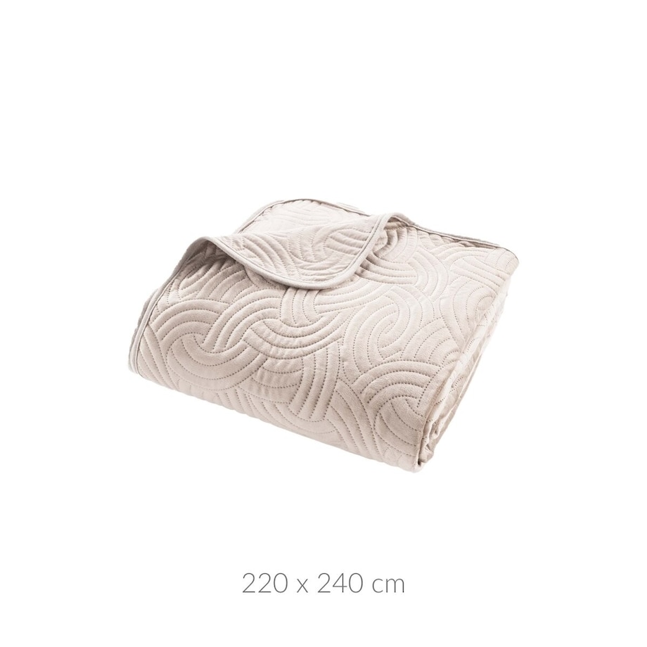 Narzuta ecru 220x240 cm i 2 poszewki - ADANA