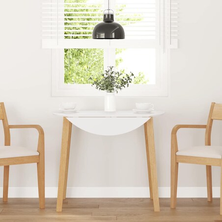 vidaXL Stół jadalny Naturalne drewno lite Guma