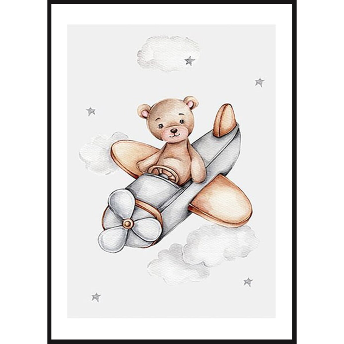 Poster Story, Plakat, Obraz - Miś Pilot, wymiary 42 x 60 cm