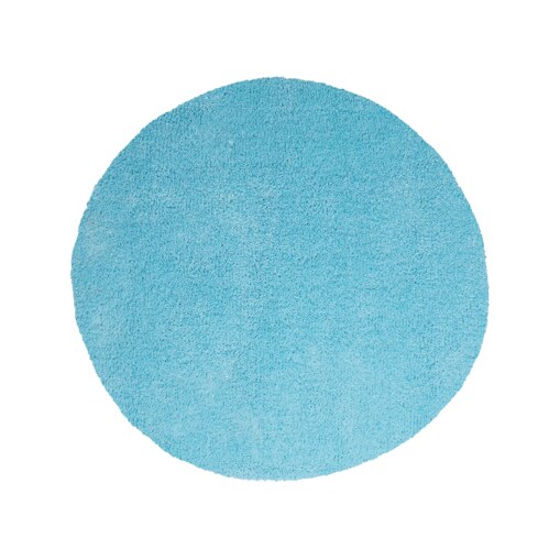 Dywan shaggy okrągły ⌀ 140 cm niebieski DEMRE