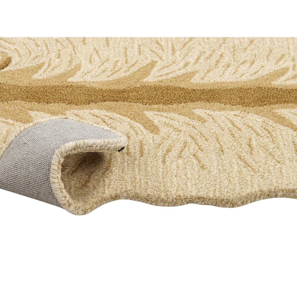 Dywan dziecięcy wełniany wilk 100 x 160 cm beżowy BALTO