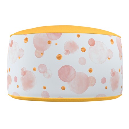 Puf dwukolorowy Coli, ecru-różowy, 50x25 cm, Magic Collection