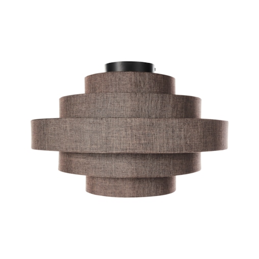 Lampa sufitowa EREBATO Len Brązowy