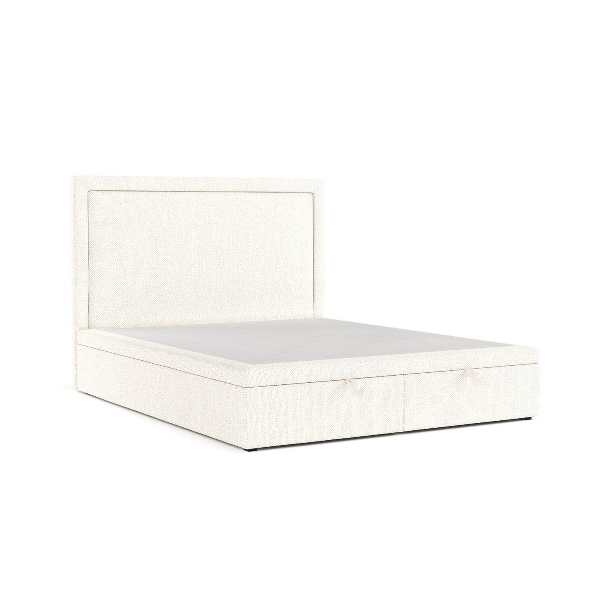 Łóżko tapicerowane SALMA 140x200 z pojemnikiem, Kremowy, tkanina Alta 01