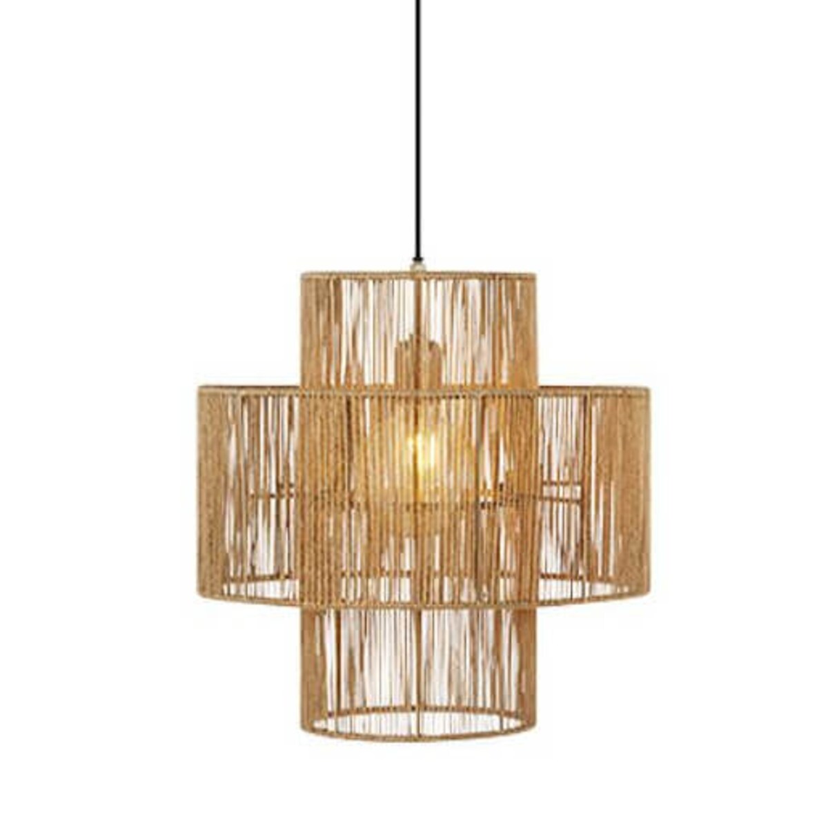 Lampa zwieszana Soga 108767 Markslojd juta metal do salonu naturalny