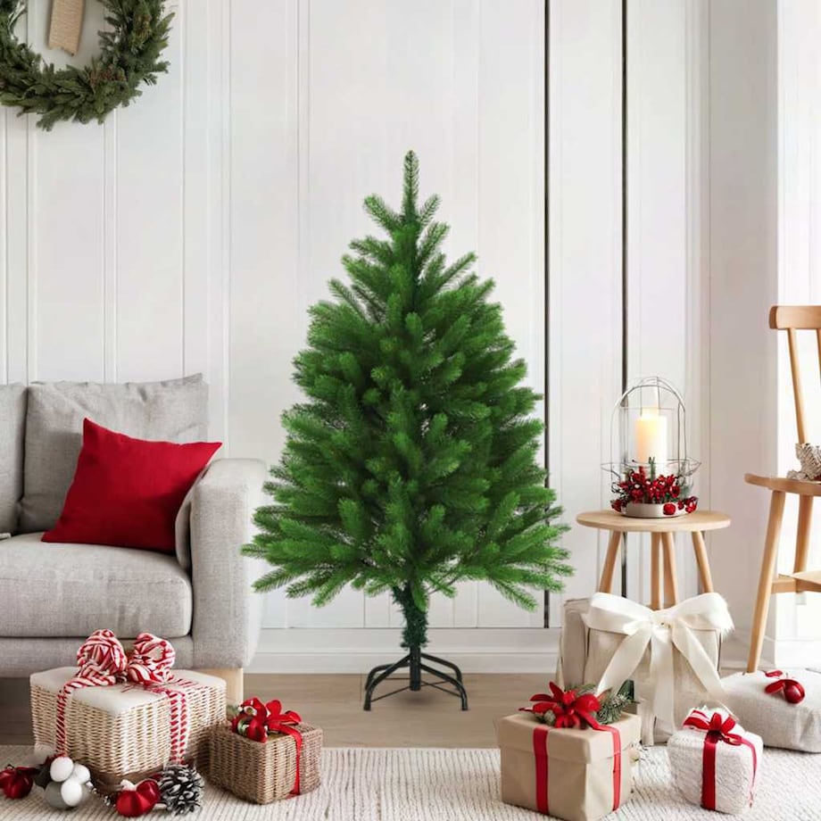 vidaXL Sztuczna choinka z realistycznymi igłami, 120 cm, zielona