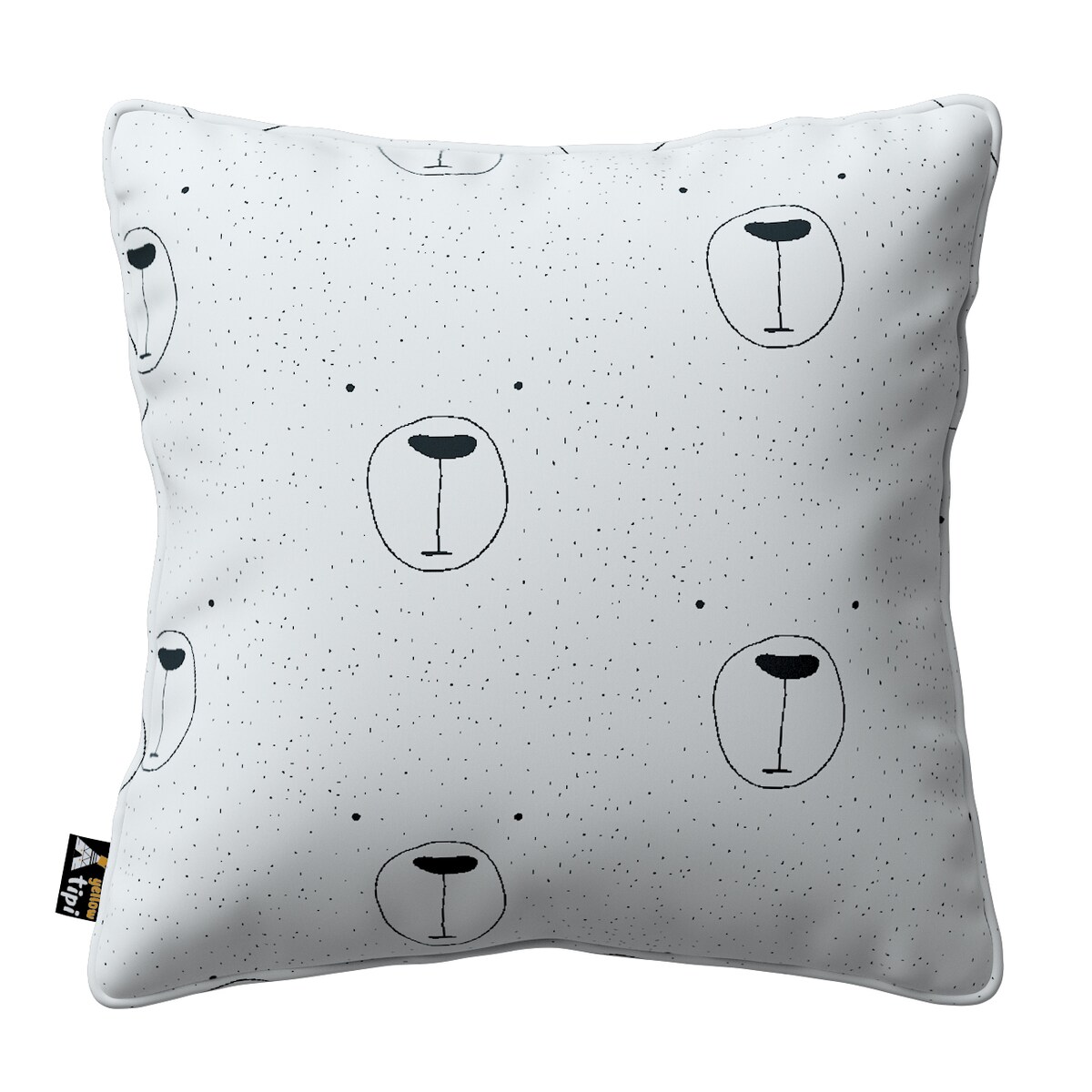 Poszewka Lola 60x60 ecru-czarny