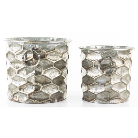 Osłonka 2 szt. 26x30 cm srebrna URREA III