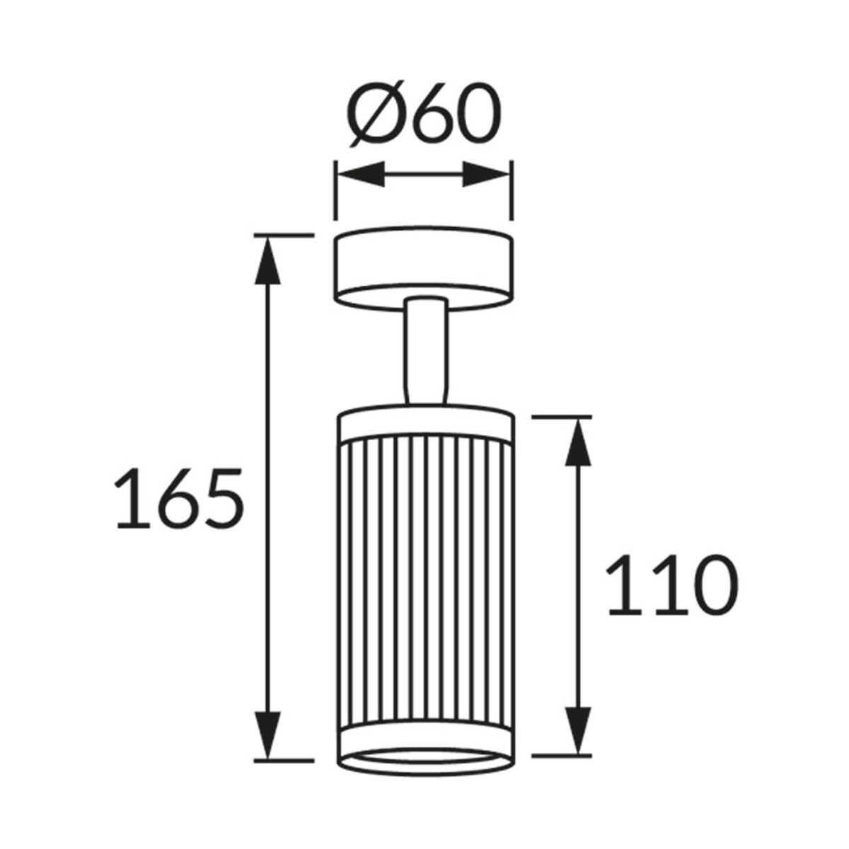 Kinkiet do przedpokoju Frida 4198 Ideus spot tuba metalowa biała