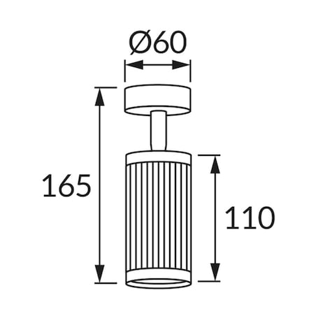 Kinkiet do przedpokoju Frida 4198 Ideus spot tuba metalowa biała