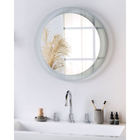 Okrągłe lustro ścienne LED ø 58 cm BRINAY