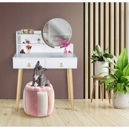 Toaletka z lustrem SCANDI kosmetyczna skandynawska