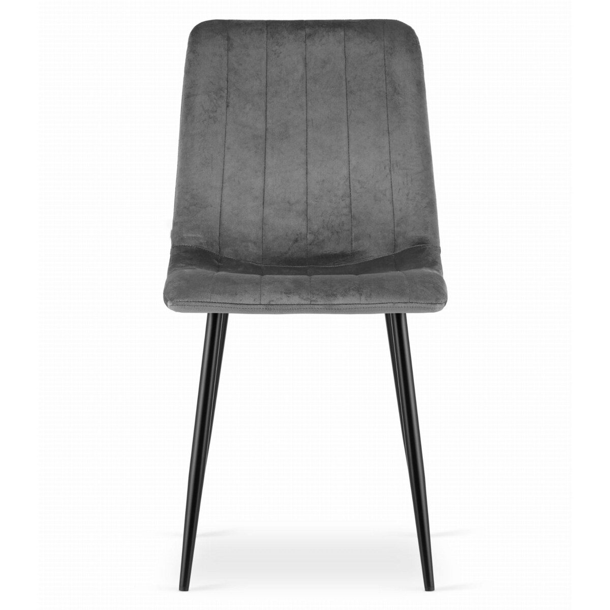 Krzesło Do Jadalni Kuchni Salonu Lava - Ciemny Szary Aksamit X 3