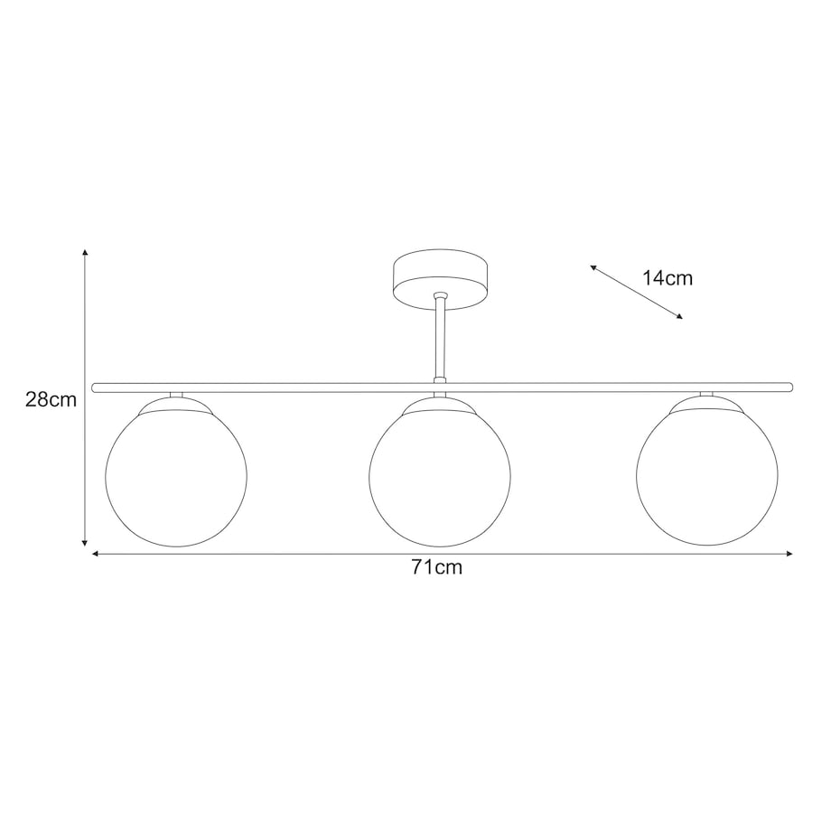 Lampa sufitowa K-5422 z serii REA
