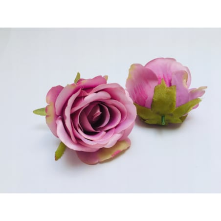 SZTUCZNY KWIAT RÓŻA główka wyrobowa do wiązanki stroiki grób cmentarz duża