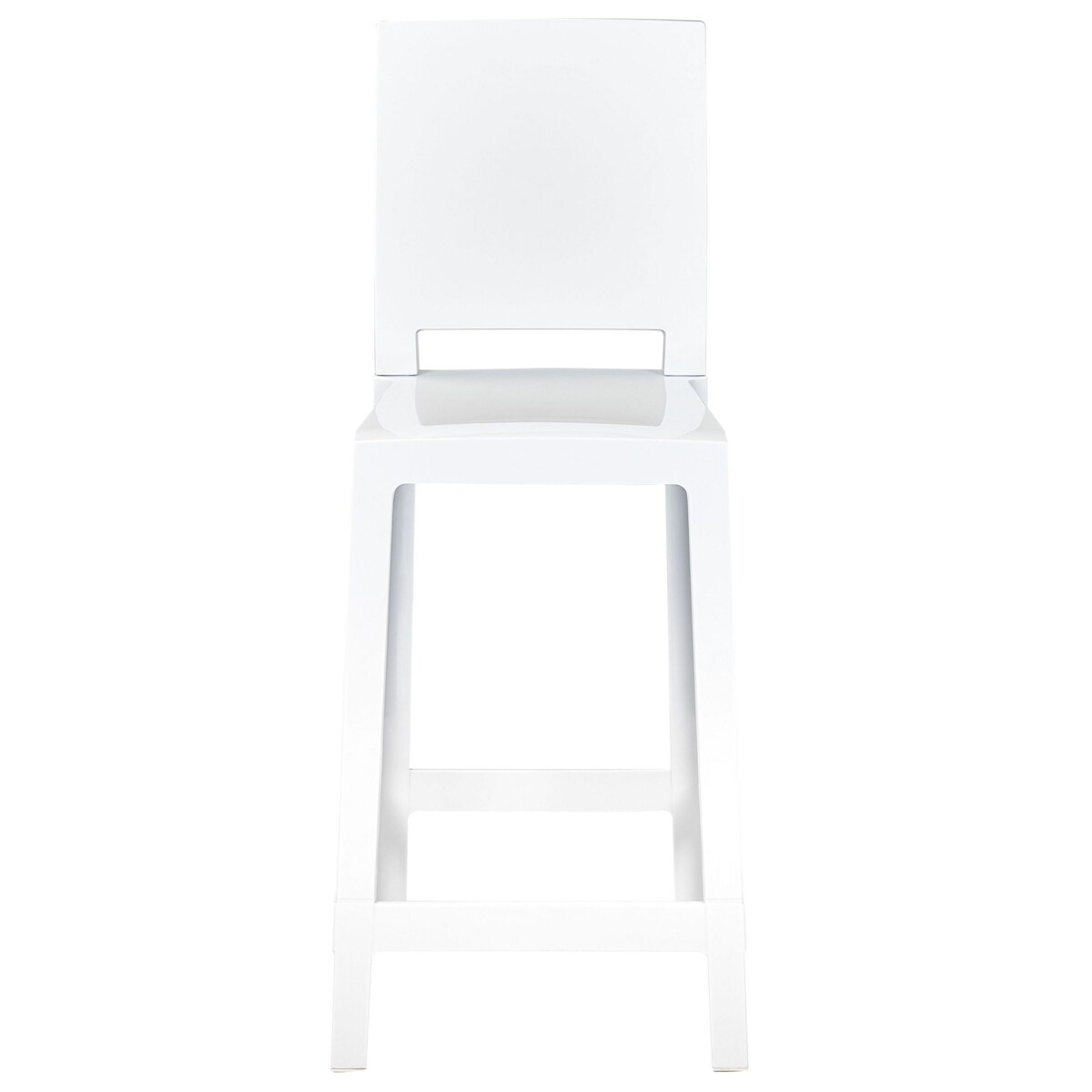 Zestaw 2 krzeseł barowych biały WELLINGTON