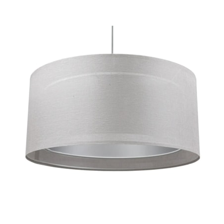 Lampa wisząca DUO LEN LIGHT 003-50 szara/srebrna