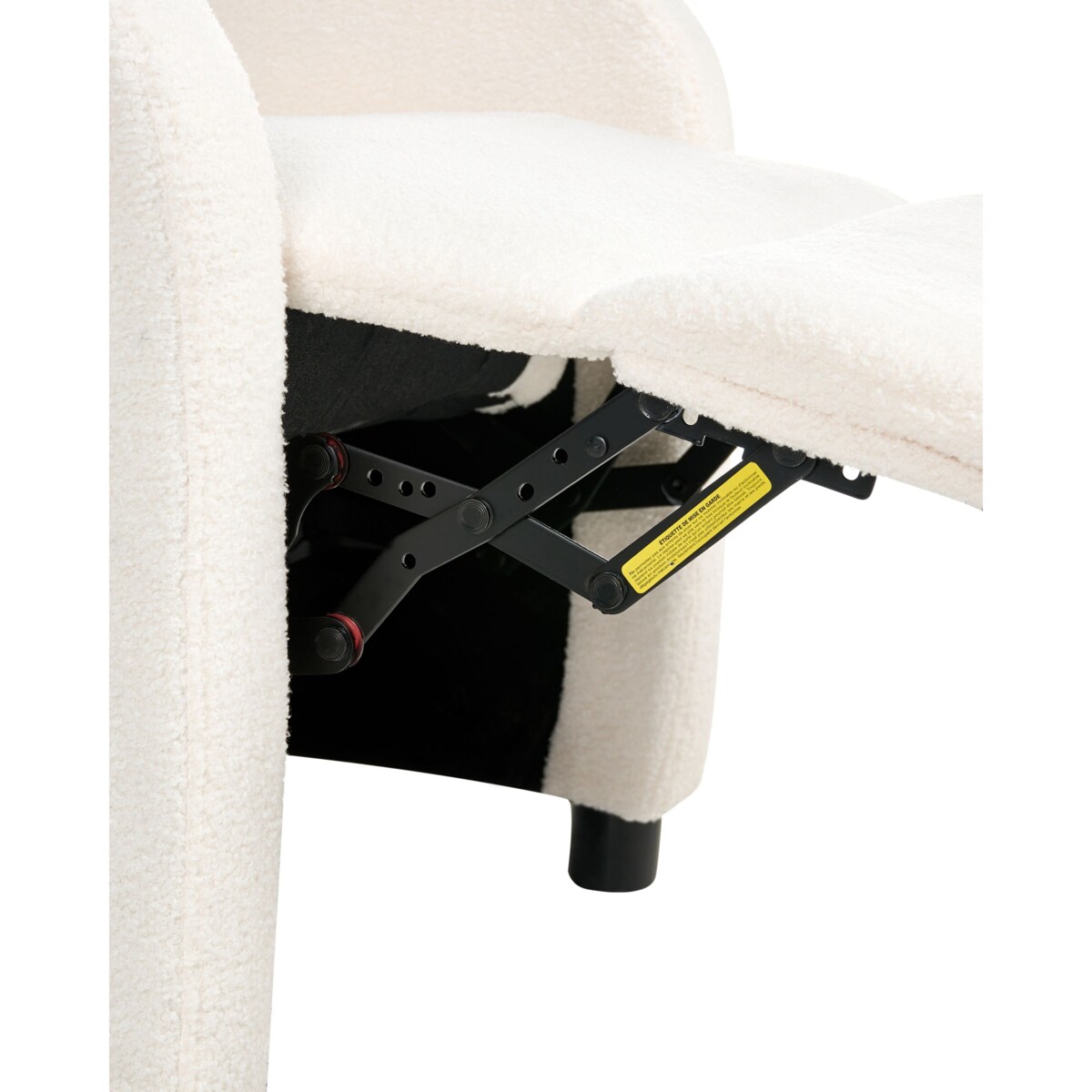 Rozkładany fotel OTUS Boucle Złamana biel