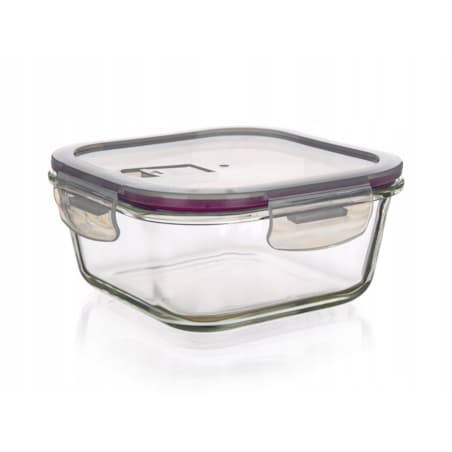 POJEMNIK HERMETYCZNY 300 ml klips szklany na jedzenie lunch sos przekąski