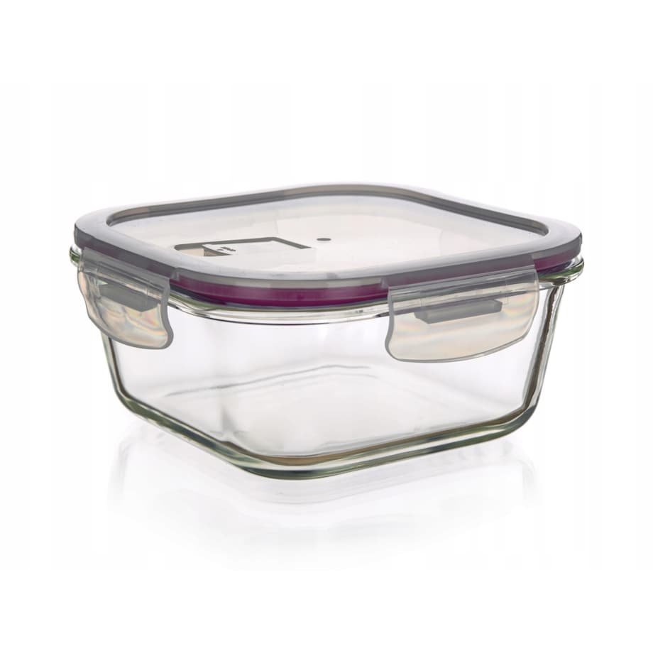 POJEMNIK HERMETYCZNY 300 ml klips szklany na jedzenie lunch sos przekąski