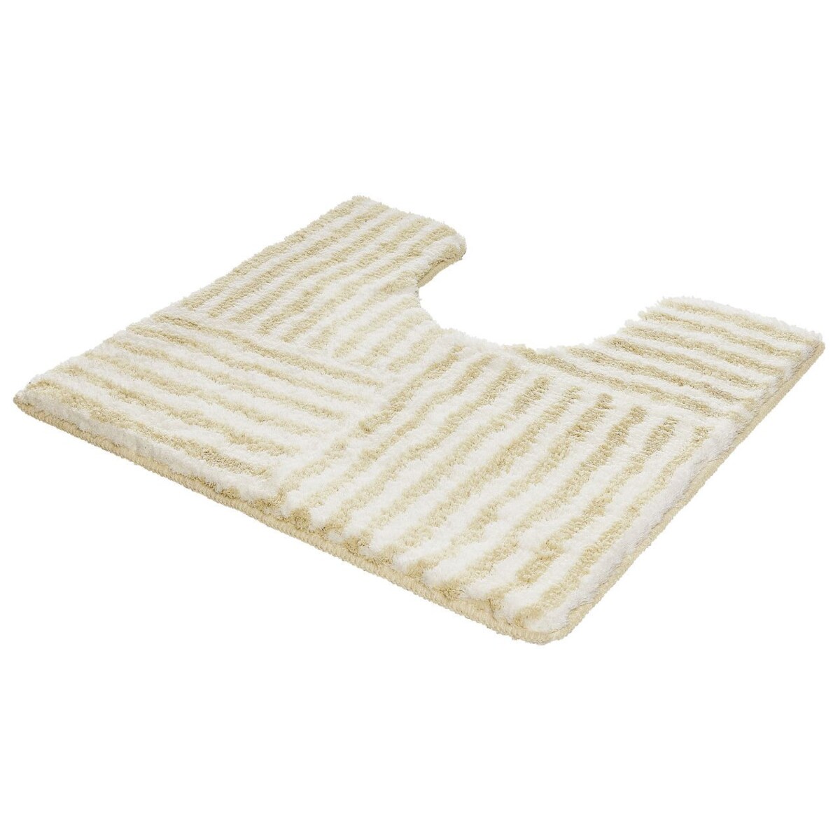 Kleine Wolke Chelsea Dywanik łazienkowy WC 55x50 cm jasny beż wysokie runo Eco Care
