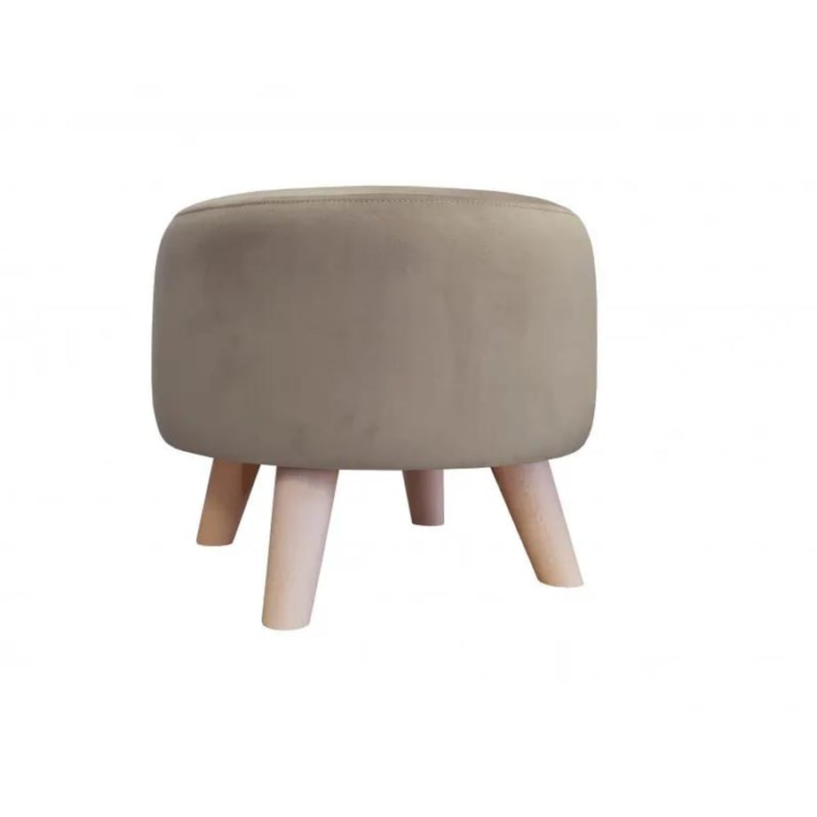 Pufa POLA MG09 szarobeżowa/buk