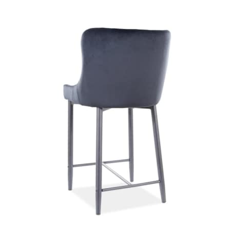 Hoker niski COLIN B H-2 VELVET czarny