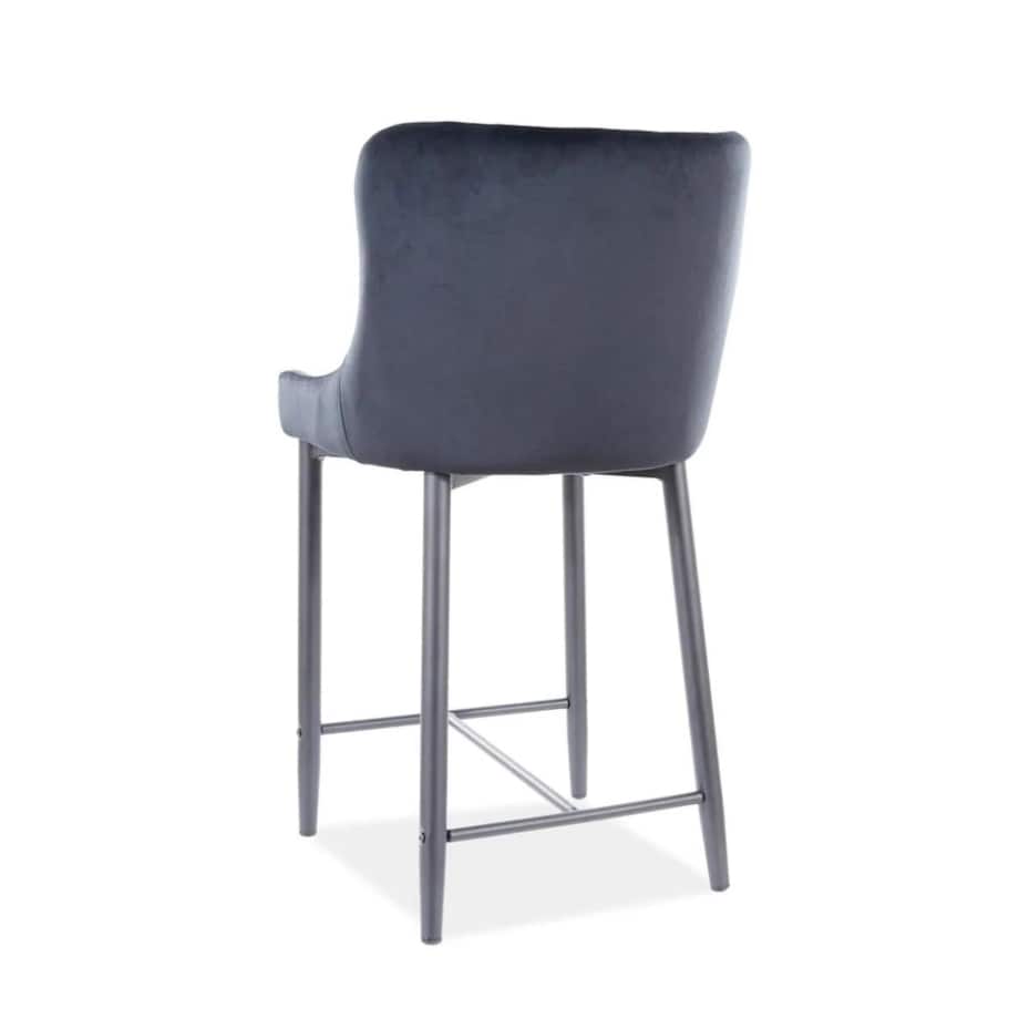 Hoker niski COLIN B H-2 VELVET czarny