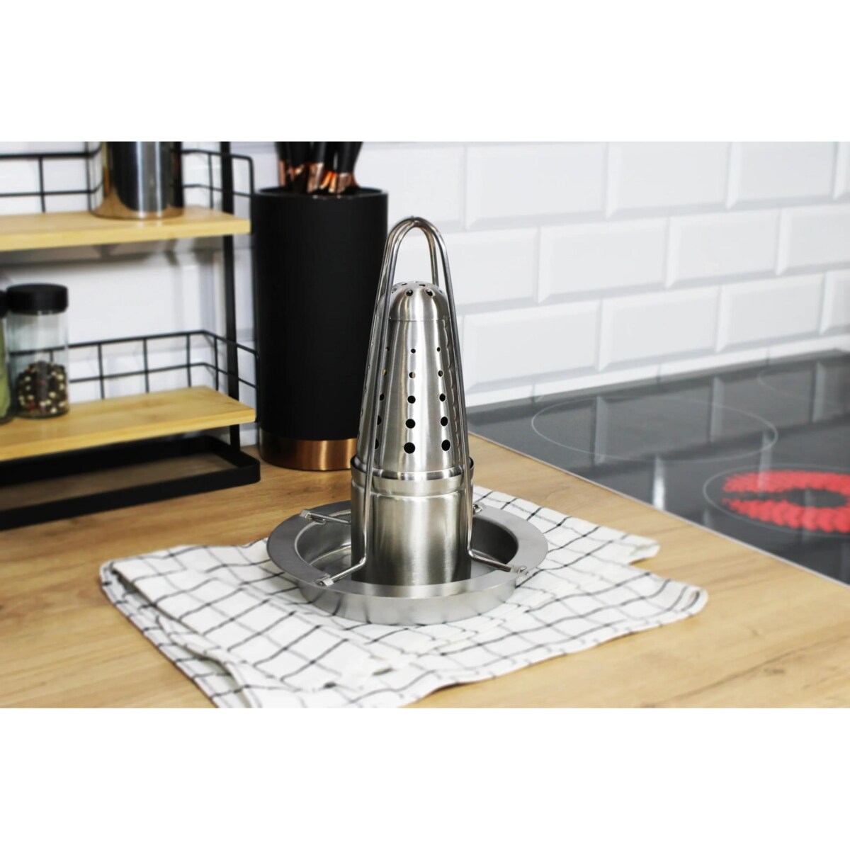 Uchwyt stojak ruszt do pieczenia kurczaka drobiu BRUNBESTE BB-3474