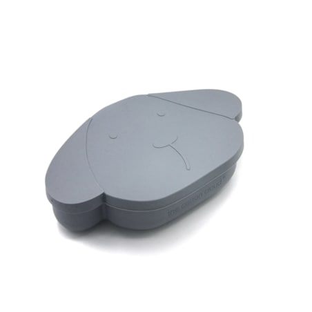 THE COTTON CLOUD silikonowy lunch box dla dzieci, Dog/Grey