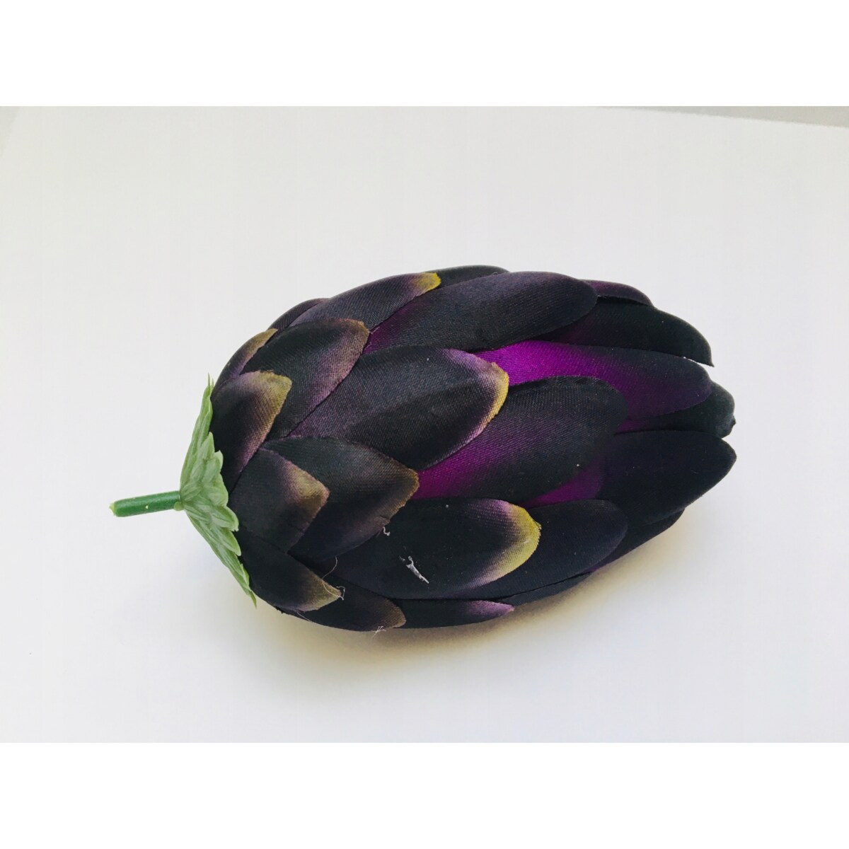 SZTUCZNY KWIAT PROTEA karczoch DUŻY FIOLET stroik dodatek wiązanka bukiet