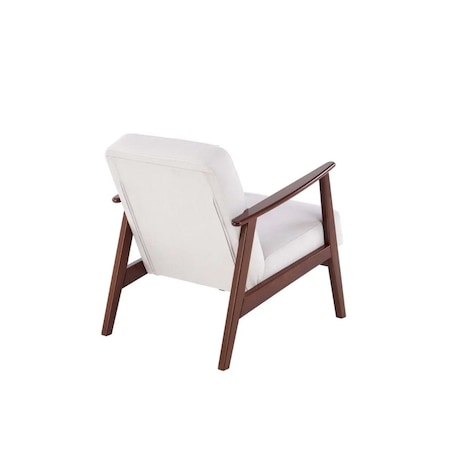 Fotel tapicerowany MILANO 1S jasny beżowy/orzech