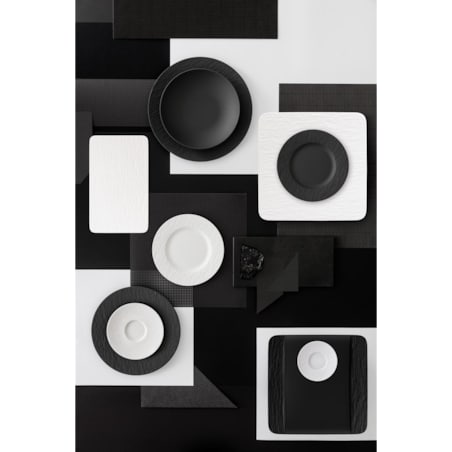 Talerz do serwowania kwadratowy Manufacture Rock blanc, 28 x 28 cm, Villeroy & Boch