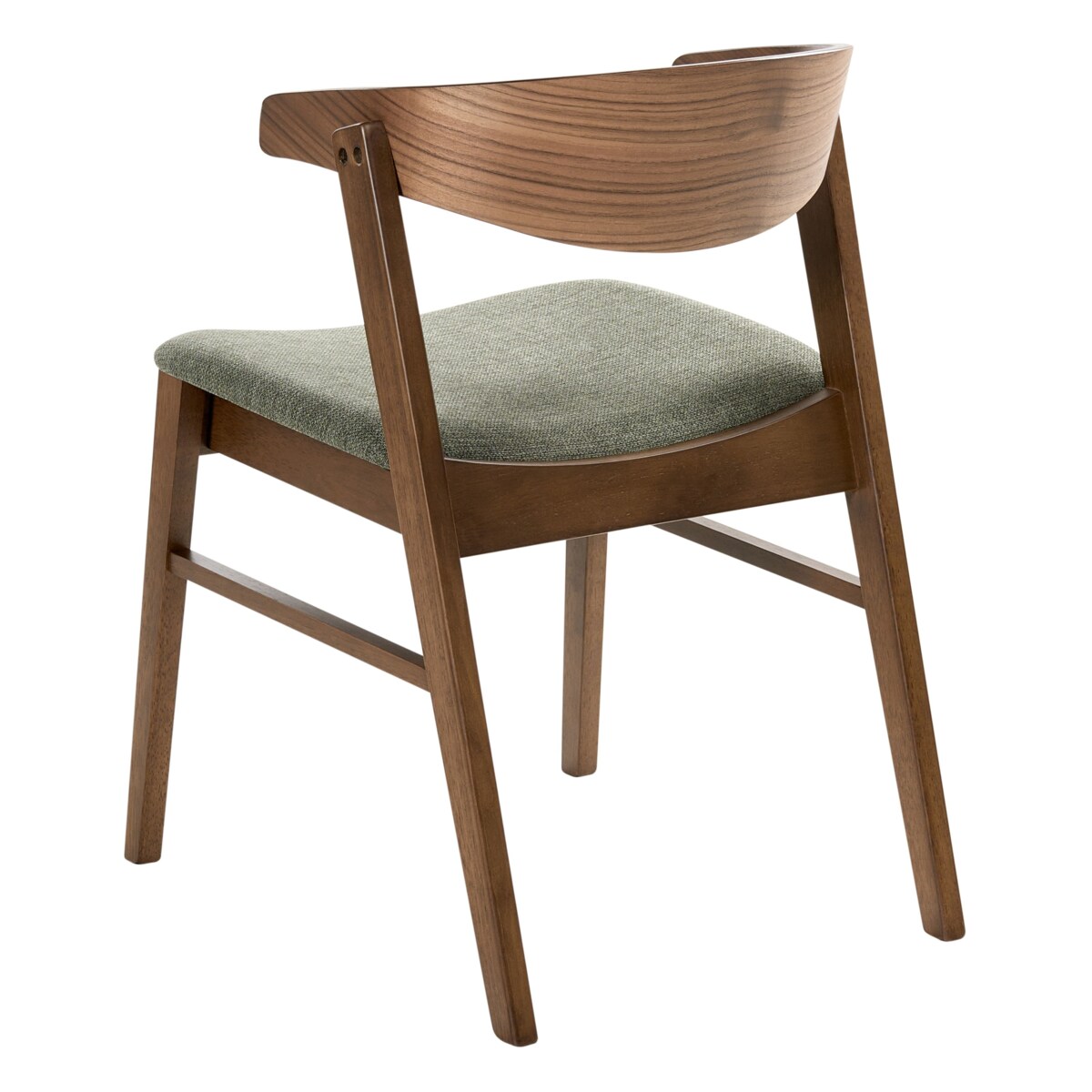 Zestaw 2 krzeseł do jadalni LILLY Ciemny brąz/ zielony