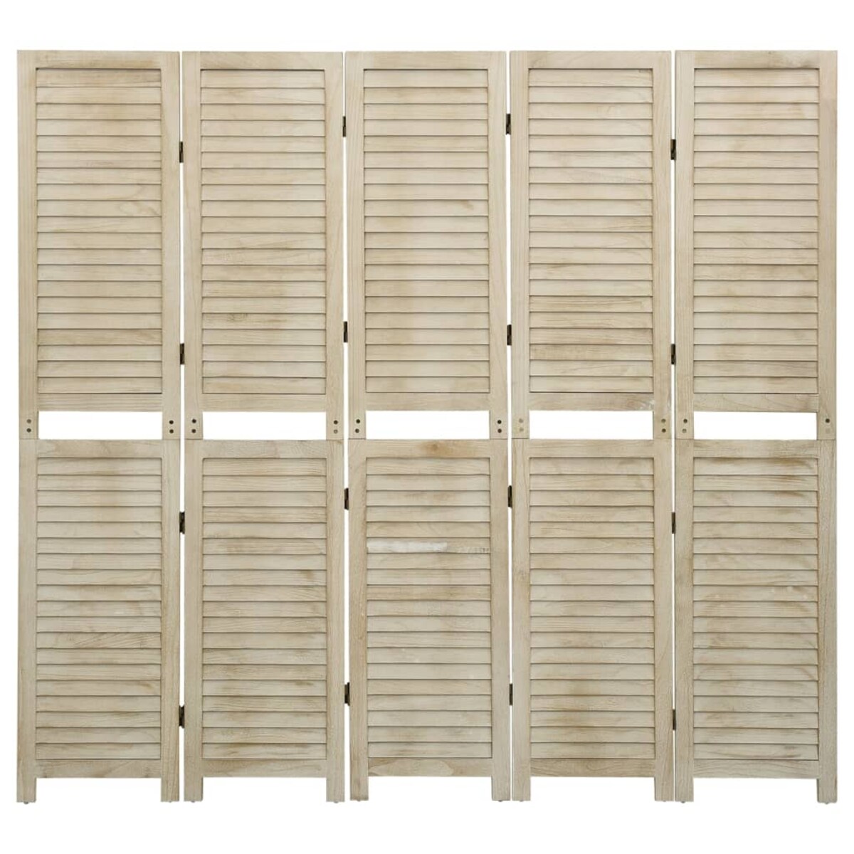 vidaXL Parawan pokojowy, 5-panelowy, 175x165 cm, drewno paulowni