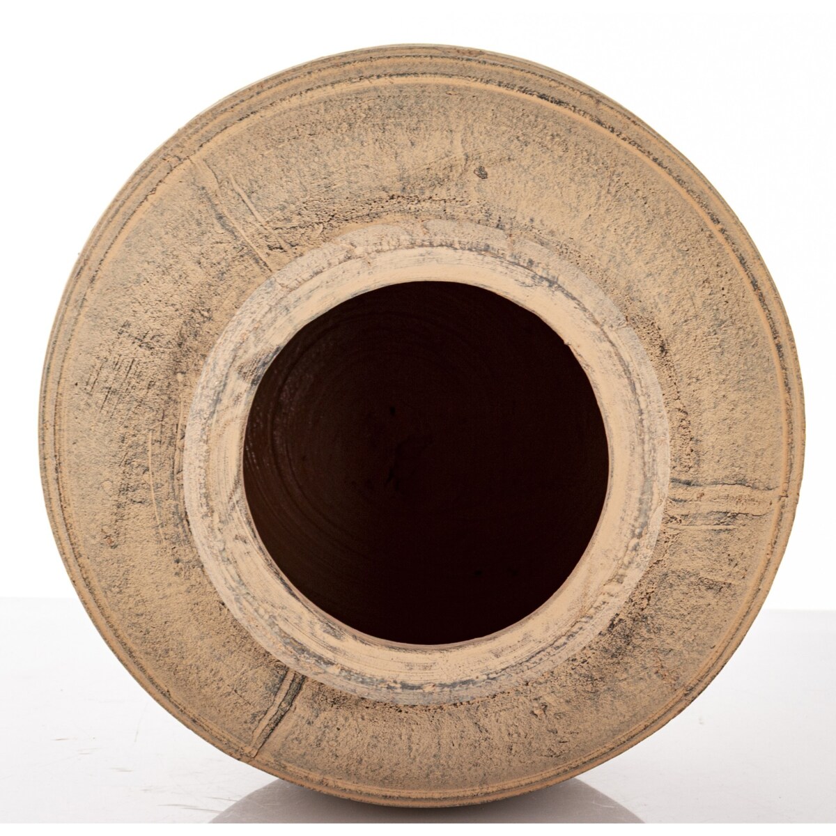 Wazon ceramiczny 31x30x30 cm VAASE brązowy