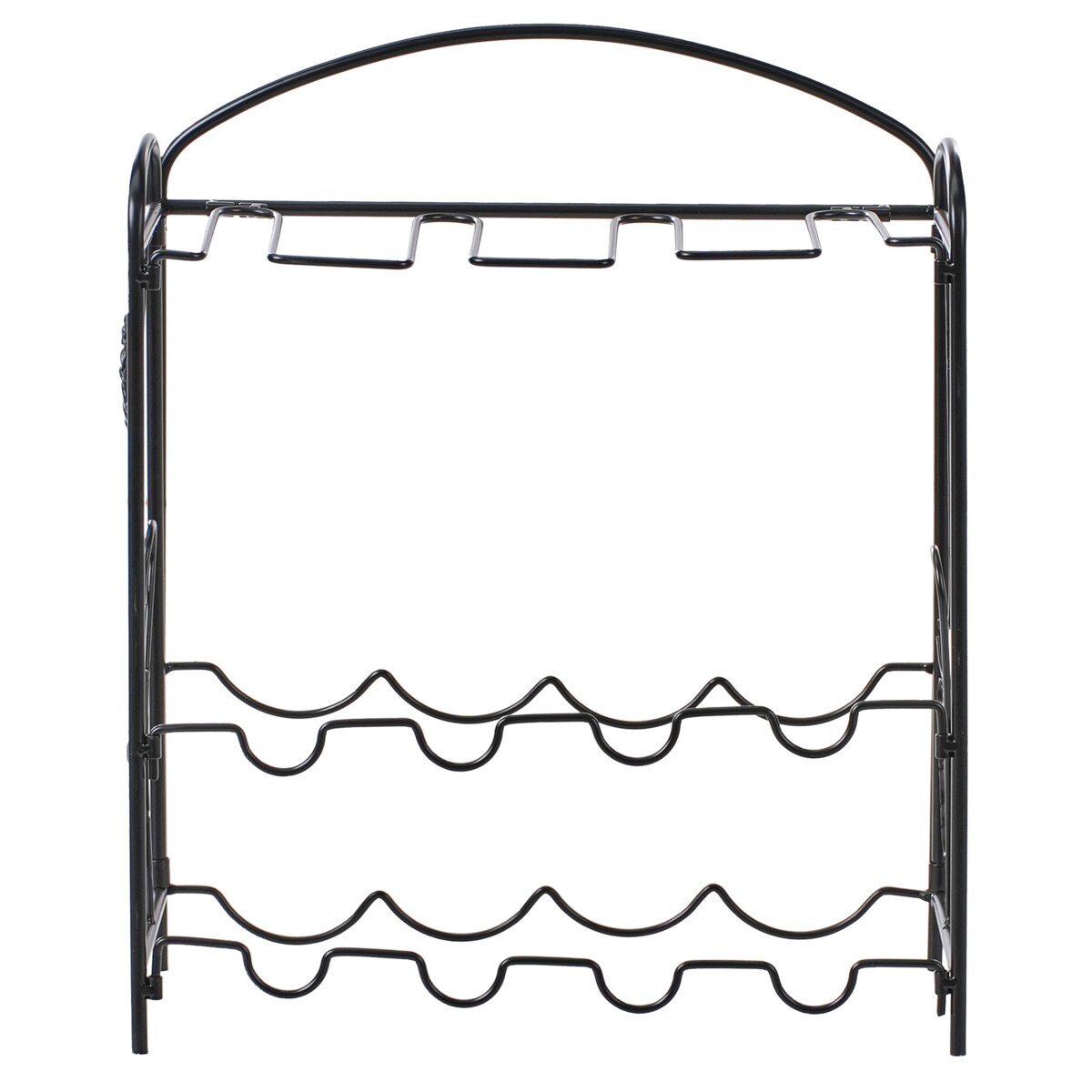 Stojak na wino DONEGAL Czarny