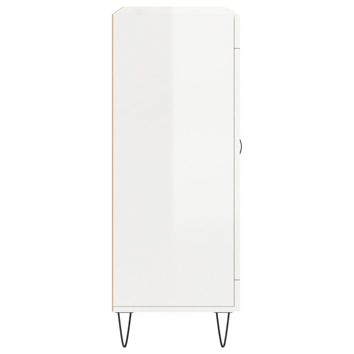 vidaXL Szafka, biała, połysk, 69,5x34x90 cm, materiał drewnopochodny