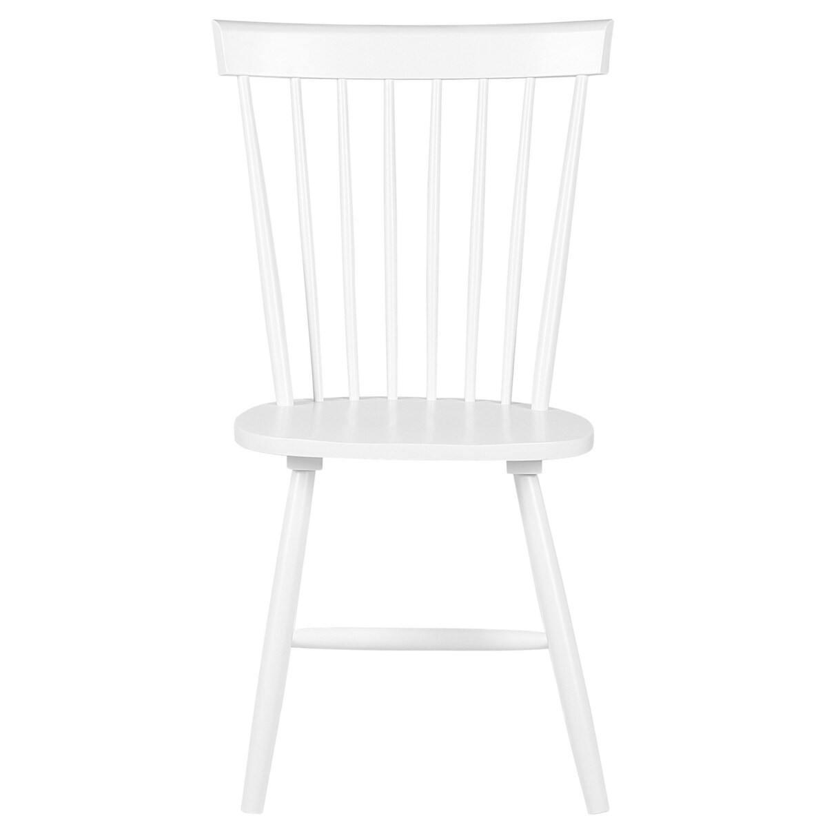 Zestaw 2 krzeseł do jadalni BURGES Drewno Biały