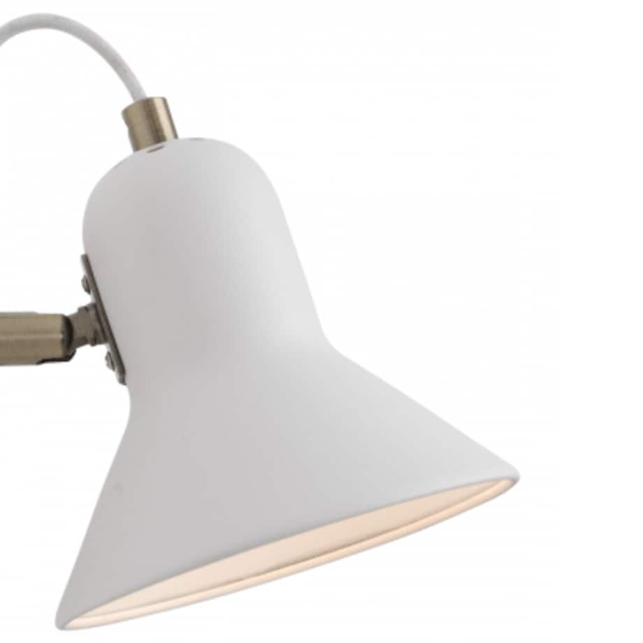 Kinkiet LAMPA ścienna ASTAMA LP-1122/1W WH Light Prestige industrialna OPRAWA metalowa regulowana biała