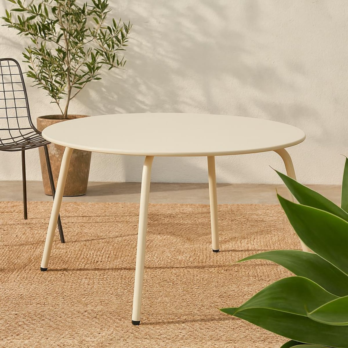 Okrągły stolik stalowy tarasowy RONDO, Ø 70 cm x 40 cm